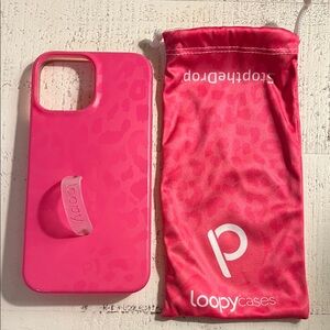 Loopy Case Vibrant Pink Leopard Phone Case